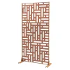 Casa.Pro Cloison Amovible<Cloison de séparation Bernalda pour extérieur et intérieur acier galvanisé 180 x 90 x 40 cm rouille