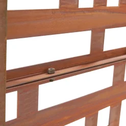 Casa.Pro Cloison Amovible<Cloison de séparation Bernalda pour extérieur et intérieur acier galvanisé 180 x 90 x 40 cm rouille