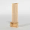 Wood&Sens Cloison Amovible<Cloison de séparation claustra droit meuble chêne, H.2,54 m x l.80 cm, P.35 cm
