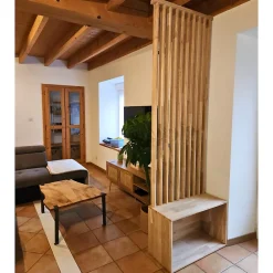 Wood&Sens Cloison Amovible<Cloison de séparation claustra droit meuble chêne, H.2,54 m x l.80 cm, P.35 cm