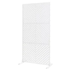 Casa.Pro Cloison de séparation Kekan acier 200 x 100 x 50 cm blanc- Cloison Amovible