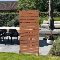 Casa.Pro Cloison de séparation Nodepp pour extérieur et intérieur acier corten 180 x 90 x 40 cm rouille- Cloison Amovible