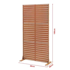 Casa.Pro Cloison de séparation Nodepp pour extérieur et intérieur acier corten 180 x 90 x 40 cm rouille- Cloison Amovible