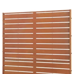 Casa.Pro Cloison de séparation Nodepp pour extérieur et intérieur acier corten 180 x 90 x 40 cm rouille- Cloison Amovible