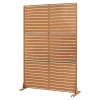 Casa.Pro Cloison de séparation Nodepp pour extérieur et intérieur acier corten 180 x 120 x 40 cm rouille- Cloison Amovible
