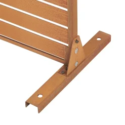 Casa.Pro Cloison de séparation Nodepp pour extérieur et intérieur acier corten 180 x 120 x 40 cm rouille- Cloison Amovible