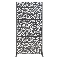 Casa.Pro Cloison Amovible<Cloison de séparation Poskind acier 200 x 100 x 50 cm noir