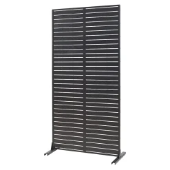 Casa.Pro Cloison Amovible<Cloison de séparation Trolu acier 200 x 100 x 50 cm noir