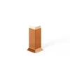 Ilcom Moulure<Coin extérieur pour plinthe FL Cuivre satiné - 30mm x 80 mm x 0,65 ep.