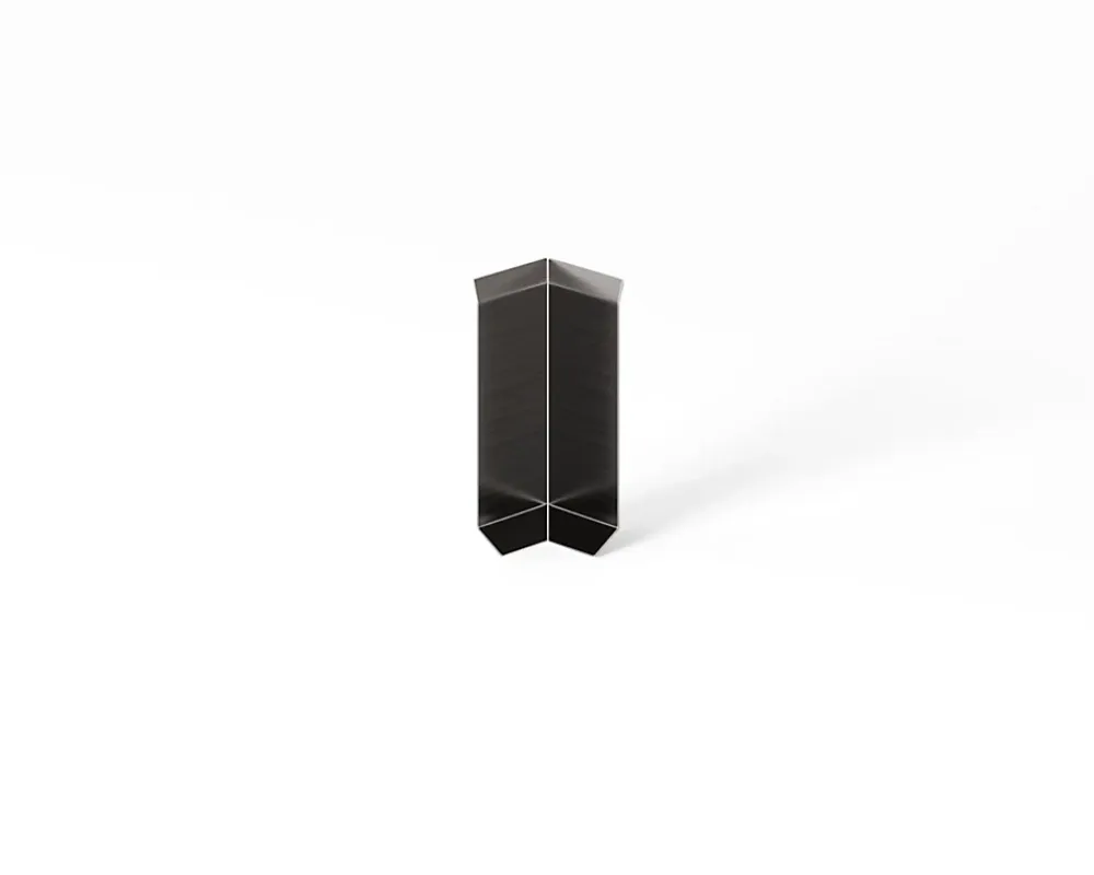 Ilcom Coin intérieur pour plinthe FLI Noir satiné - 30mm x 60 mm x 0,65 ep.- Moulure