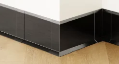 Ilcom Coin intérieur pour plinthe FLI Noir satiné - 30mm x 60 mm x 0,65 ep.- Moulure