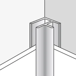 Dalle Murale Pvc|Lambris Mural<Coin profilé de finition alu pour dalles PVC Dumawall L. 260 x l 15cm x H. 1.5 cm Ép 5 mm