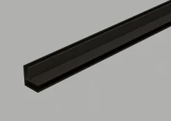 Coin profilé de finition alu noir pour dalles PVC Dumawall L. 260 x l 15cm x H. 1.5 cm Ép 5 mm- Dalle Murale Pvc|Lambris Mural