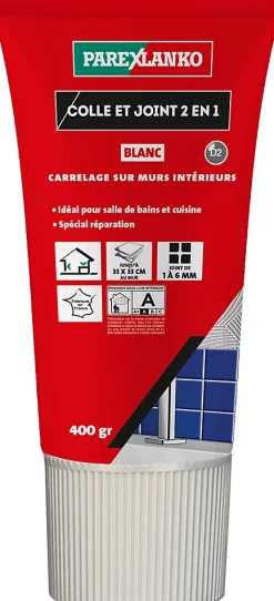 Parexlanko Colle Carrelage Mural|Joint Carrelage Mural<Colle & joint pâte blanc 1,5 kg