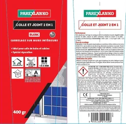 Parexlanko Colle Carrelage Mural|Joint Carrelage Mural<Colle & joint pâte blanc 1,5 kg