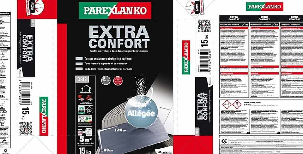 Parexlanko Colle Carrelage Sol|Colle Carrelage Mural<Colle carrelage Extra confort Allégée 15 kg