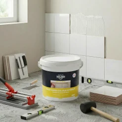 Volden Colle carrelage mur intérieur cuisine et salle de bain blanc 25kg- Colle Carrelage Mural