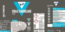 VPI Colle Carrelage Sol|Colle Carrelage Mural<Colle carrelage murs et sols grise 5 kg