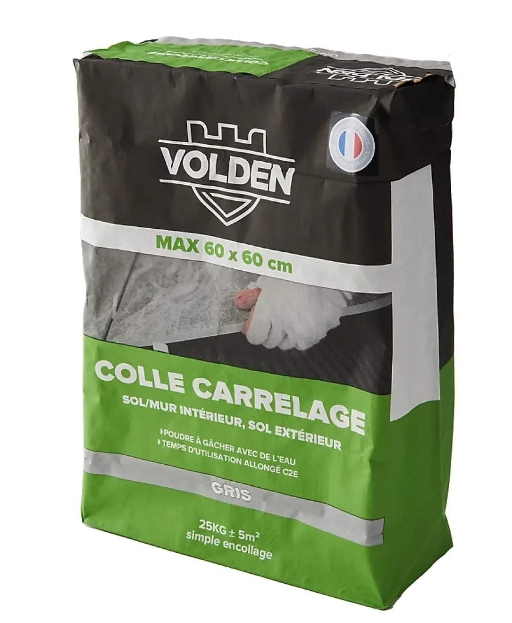 Volden Colle Carrelage Sol|Colle Carrelage Mural<Colle carrelage sol int/ext et mur intérieur gris C2E 25kg