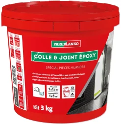 Parexlanko Colle Carrelage Sol|Colle Carrelage Mural<Colle et joint Epoxy spécial pièces humides Gris foncé 3 kg