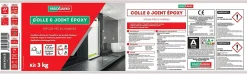 Parexlanko Colle Carrelage Sol|Colle Carrelage Mural<Colle et joint Epoxy spécial pièces humides Gris foncé 3 kg