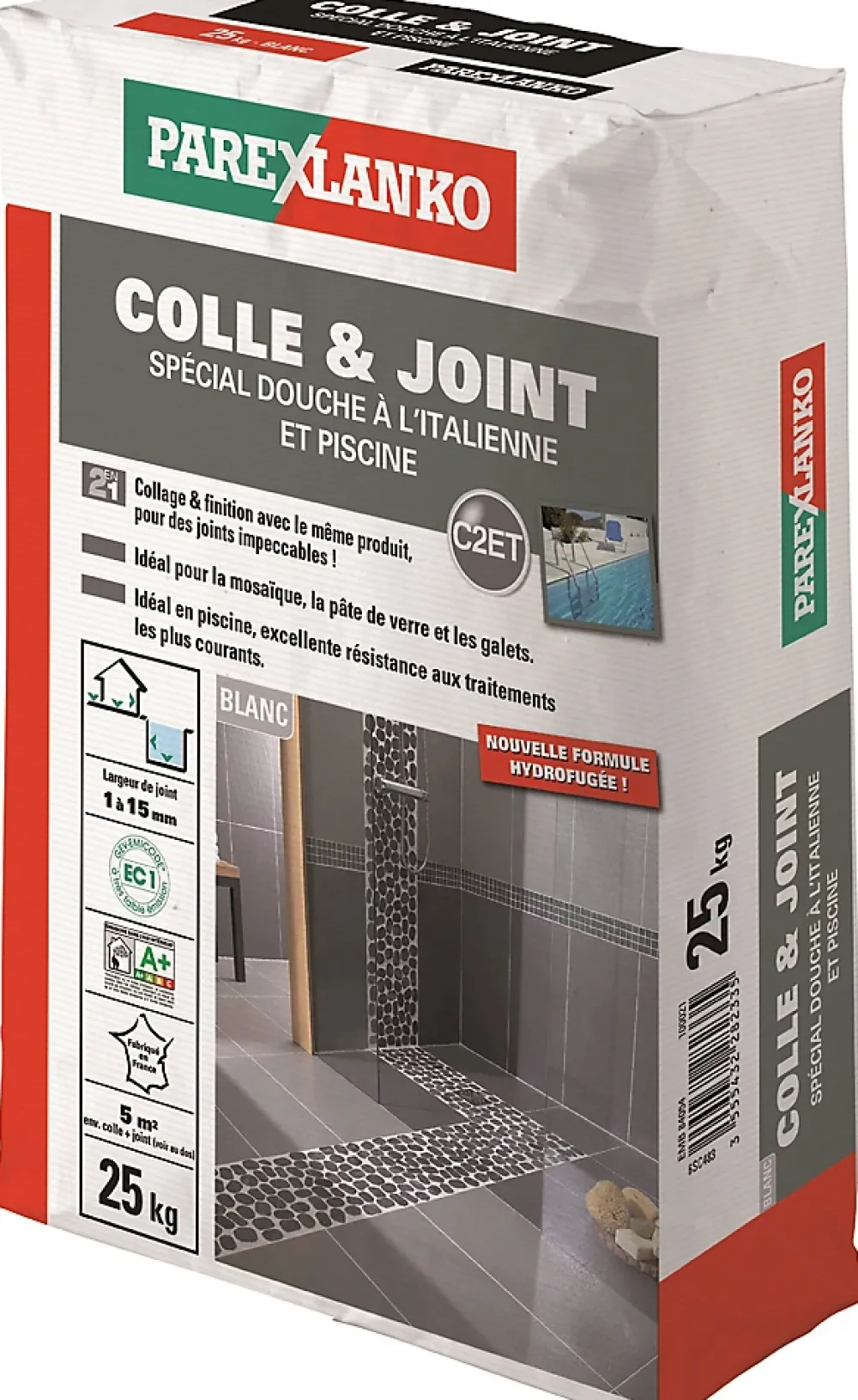 Parexlanko Colle Carrelage Sol<Colle et joint spéciale douche italienne 25 kg