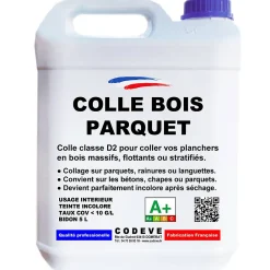Codève Bois Colle Parquet<Colle Parquet - 5 L - Codeve Bois - Pour L'assemblage De Votre Parquet, Plancher, Escalier Ou Autre Sol En Bois.