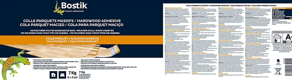 Bostik Colle Parquets pour Parquets Massifs 7 kg- Colle Parquet