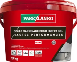 Parexlanko Colle Carrelage Sol|Colle Carrelage Mural<Colle pour carrelage mur et sol intérieur hautes performances blanc 15 kg