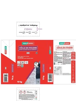 Parexlanko Colle pour plaquettes de parement intérieur gris poudre 10kg- Plaquette De Parement|Plaquette De Parement