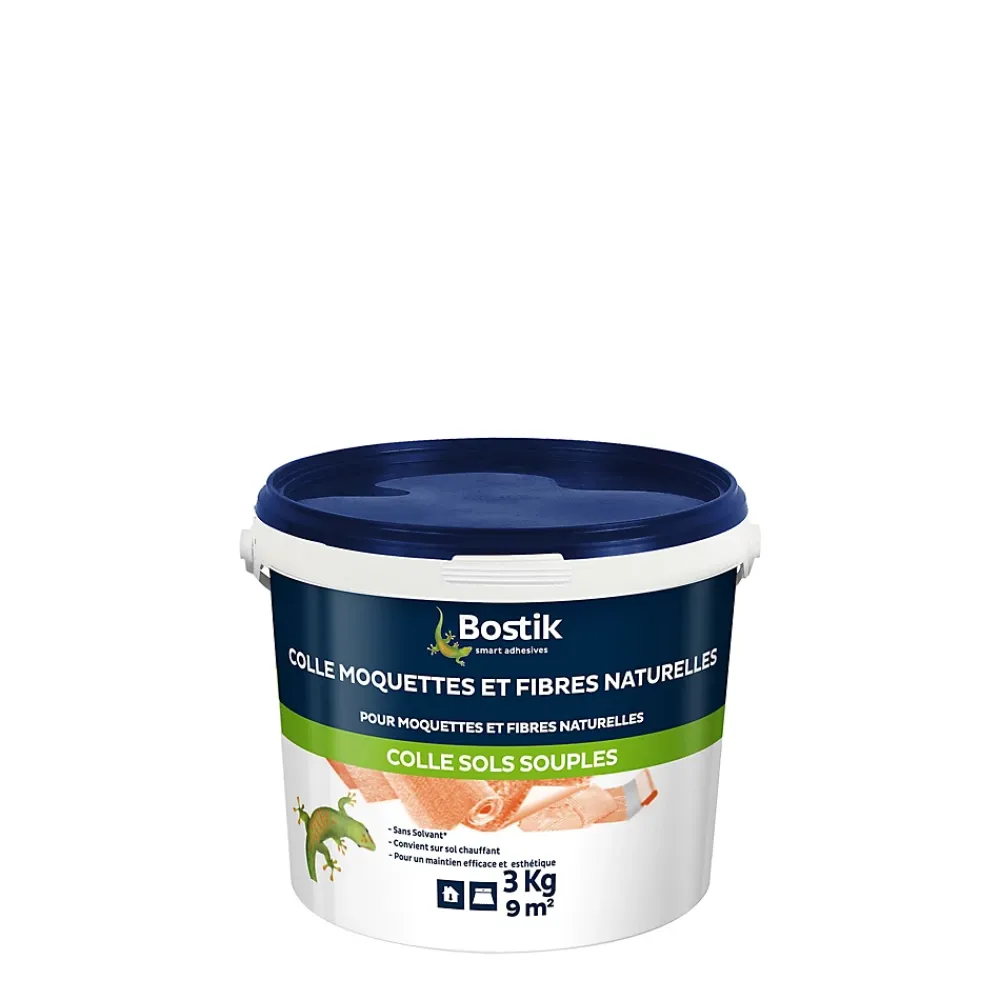 Bostik Colle Sols Souples pour Moquettes et Fibres naturelles Pâte 3 kg- Colle Pour Moquette|Colle Pour Moquette