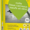 Weber Saint-Gobain Colle tous carreaux neufs et réno blanc Weber 25kg- Colle Carrelage Sol|Colle Carrelage Mural