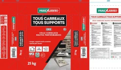 Parexlanko Colle Carrelage Sol|Colle Carrelage Mural<Colle tous carreaux tous supports Gris 25kg