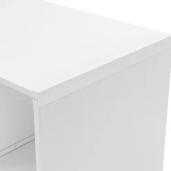 GoodHome Tablette Bois Et Mélaminé<Connecteur angle marlow blanc 600mm