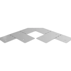 GoodHome Connecteur métal Elvet 2 tasseaux 38 mm- Bois De Charpente
