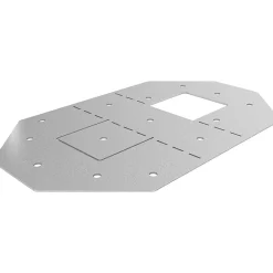 GoodHome Connecteur métal Elvet en T 38 mm- Bois De Charpente