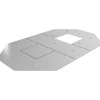 GoodHome Connecteur métal Elvet en T 60 mm- Bois De Charpente