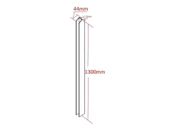 Vente-unique Connecteur pour verrière double - H130 cm - Blanc - TOLLESON- Verrière