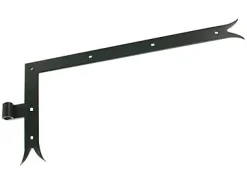 Afbat Volet Battant<Contre équerre queue de carpe acier noir 250 x 300 mm