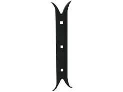 Afbat Volet Battant<Contre té queue de carpe acier noir H.250 mm