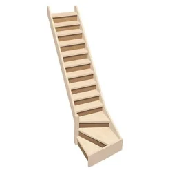 Kordo Contremarche escalier 1/4 tournant 80 cm- Accessoire D'Escalier