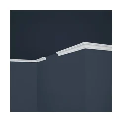 Decoon Corniche de Plafond Décorative - Modèle raffiné - Polystyrène - 200x2,2x2,2 cm- Moulure Et Rosace De Plafond