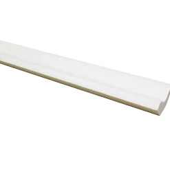 Corniche moderne tronquée MDF prépeint blanc 23x23mm L.2,44m- Moulure