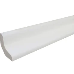 Corniche moderne tronquée MDF prépeint blanc 23x23mm L.2,44m- Moulure