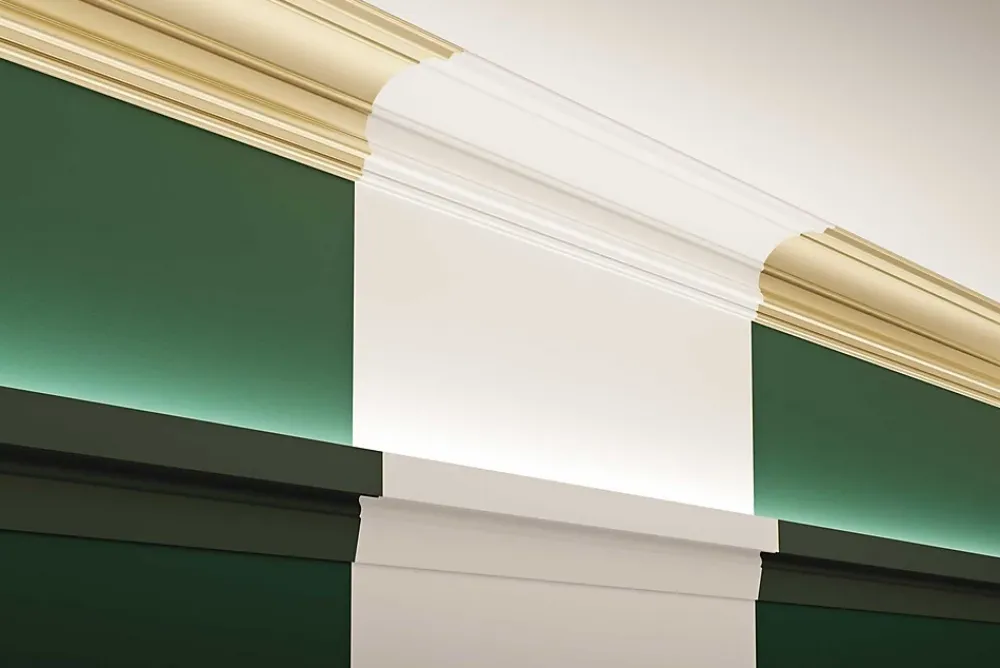 Noel & Marquet Corniche NMC ARSTYL IL9 MEMORY Moulure décorative Corniche de plafond Éclairage indirect- Moulure Et Rosace De Plafond