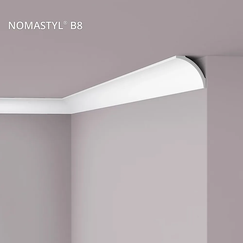 Noel & Marquet Corniche NMC NOMASTYL B8 Moulure décorative Corniche de plafond- Moulure Et Rosace De Plafond