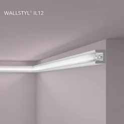 Noel & Marquet Corniche NMC WALLSTYL IL12 Moulure décorative Corniche de plafond Éclairage indirect- Moulure Et Rosace De Plafond