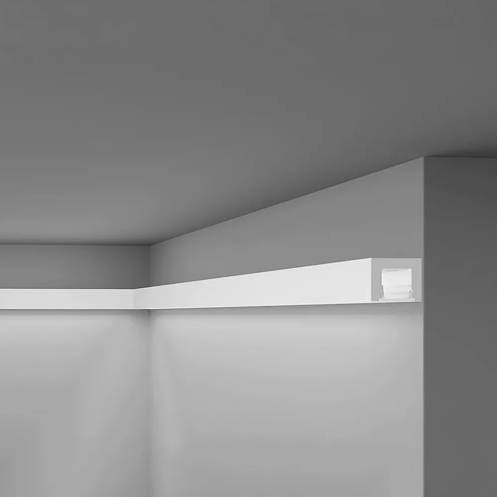 Noel & Marquet Corniche NMC WALLSTYL IL12 Moulure décorative Corniche de plafond Éclairage indirect- Moulure Et Rosace De Plafond
