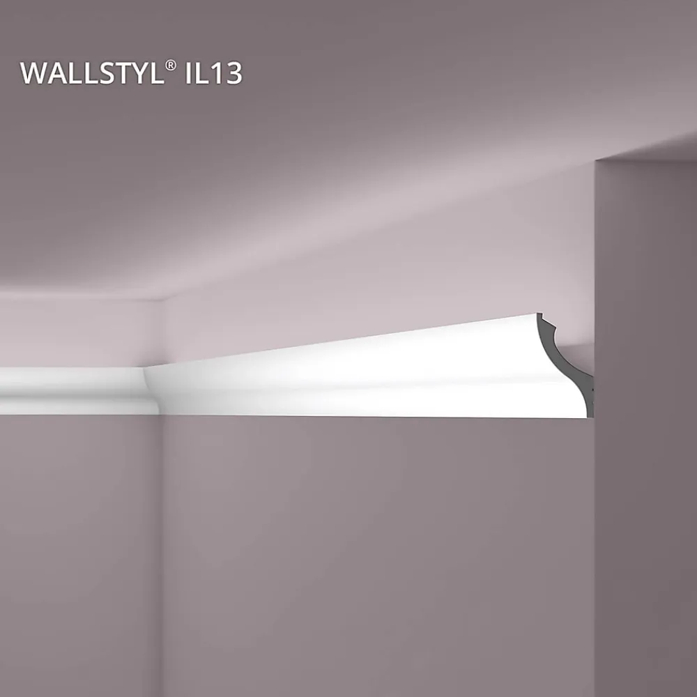 Noel & Marquet Corniche NMC WALLSTYL IL13 Moulure décorative Moulure en stuc Éclairage indirect- Moulure Et Rosace De Plafond