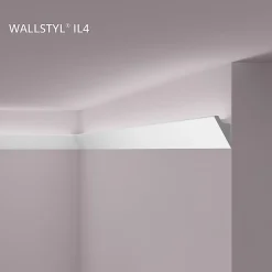 Noel & Marquet Corniche NMC WALLSTYL IL4 Moulure décorative Corniche de plafond Éclairage indirect- Moulure Et Rosace De Plafond
